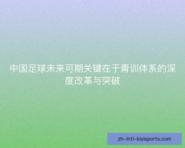 中国足球未来可期关键在于青训体系的深度改革与突破